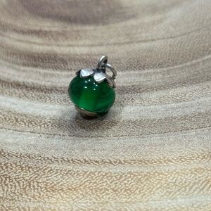 James Avery green clover finial